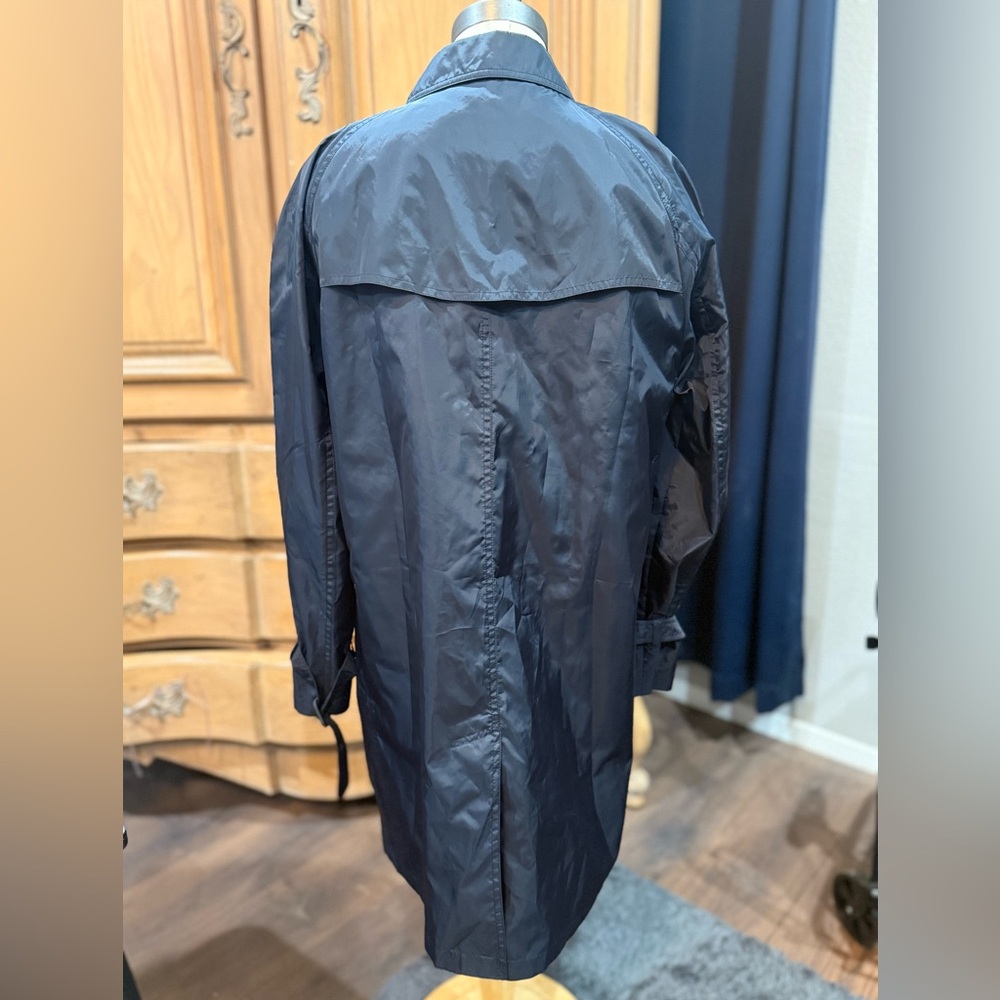 Burberry Dark Blue Windbreaker Trench Coat - Picture 4 of 12